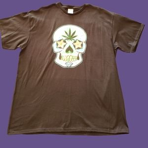 Sugar Skull Graphic Tee Blk XL
NWOT